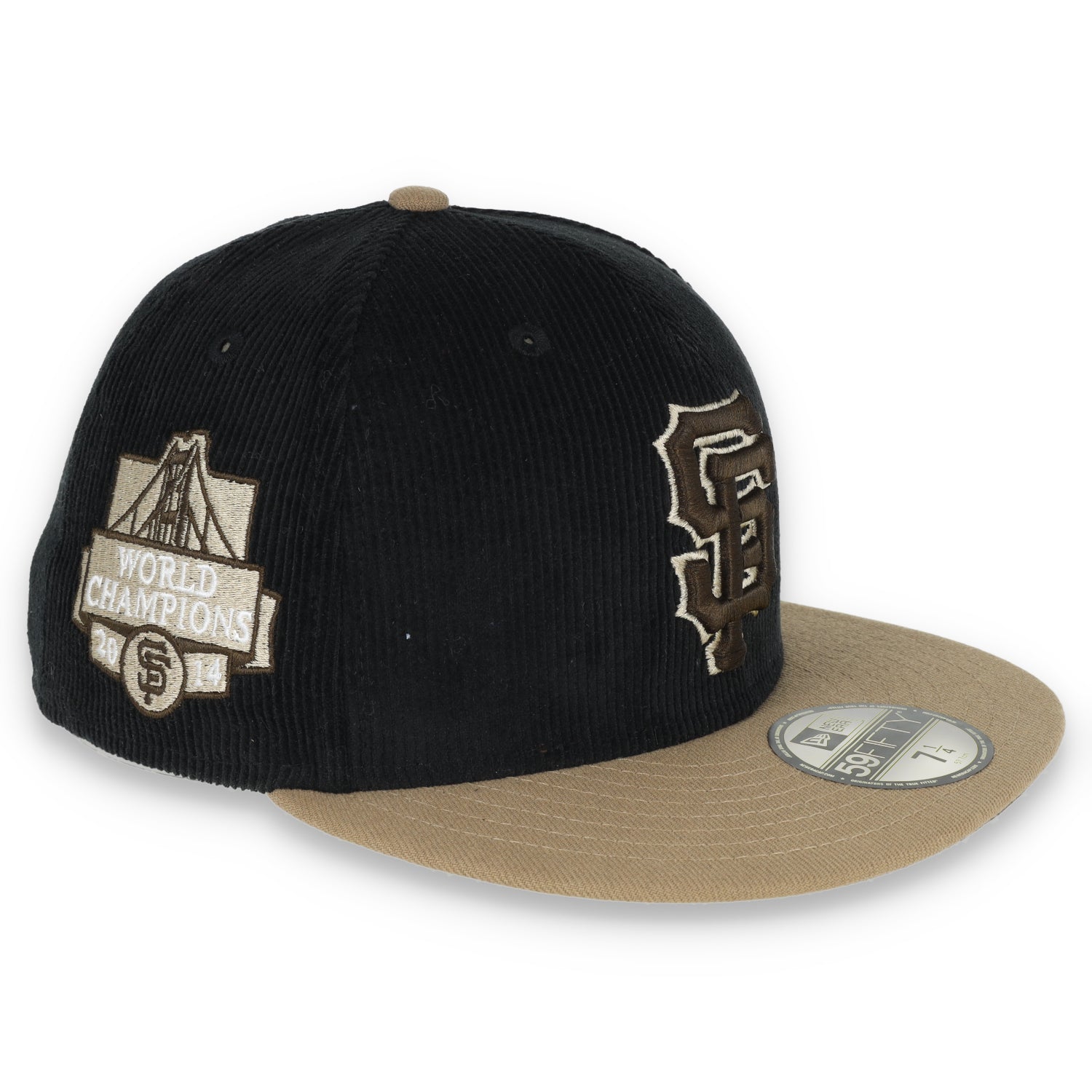 New Era San Francisco Giants 2014 World Series Side Patch 59FIFTY Fitted Hat-Khaki