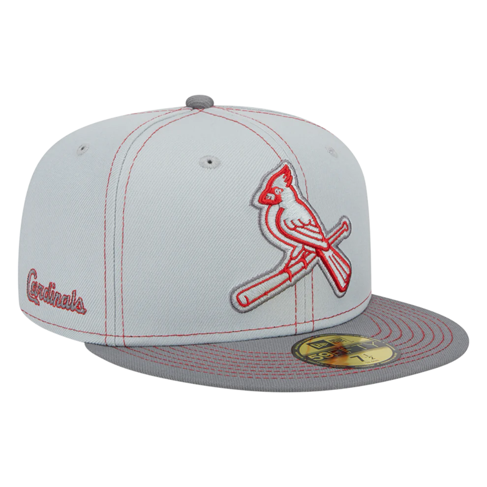 New Era St. Louis Cardinals Gray Pop 59Fifty Fitted Hat- Gray