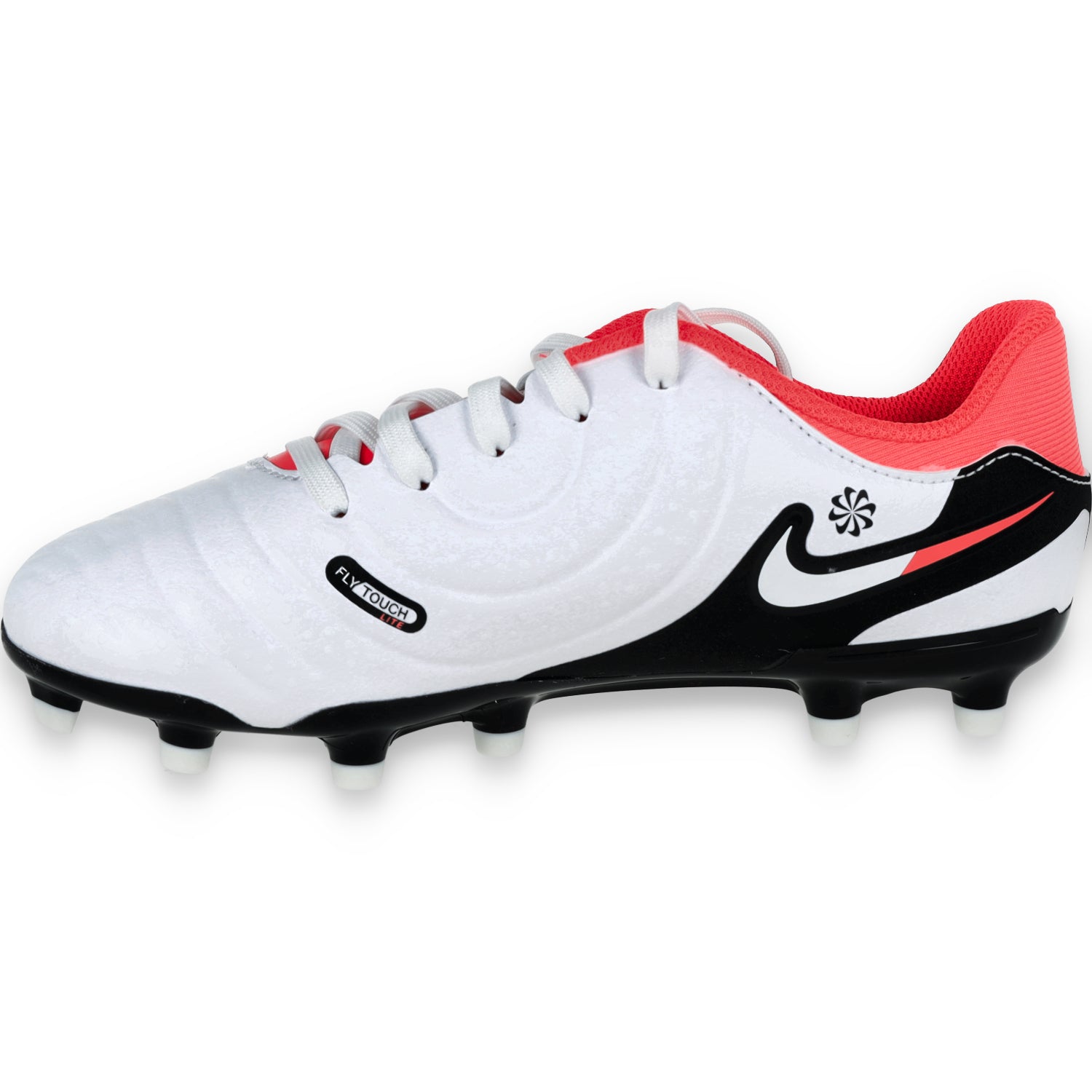 Nike Jr. Tiempo Legend 10 Academy FG-White/Black-Bright Crimson