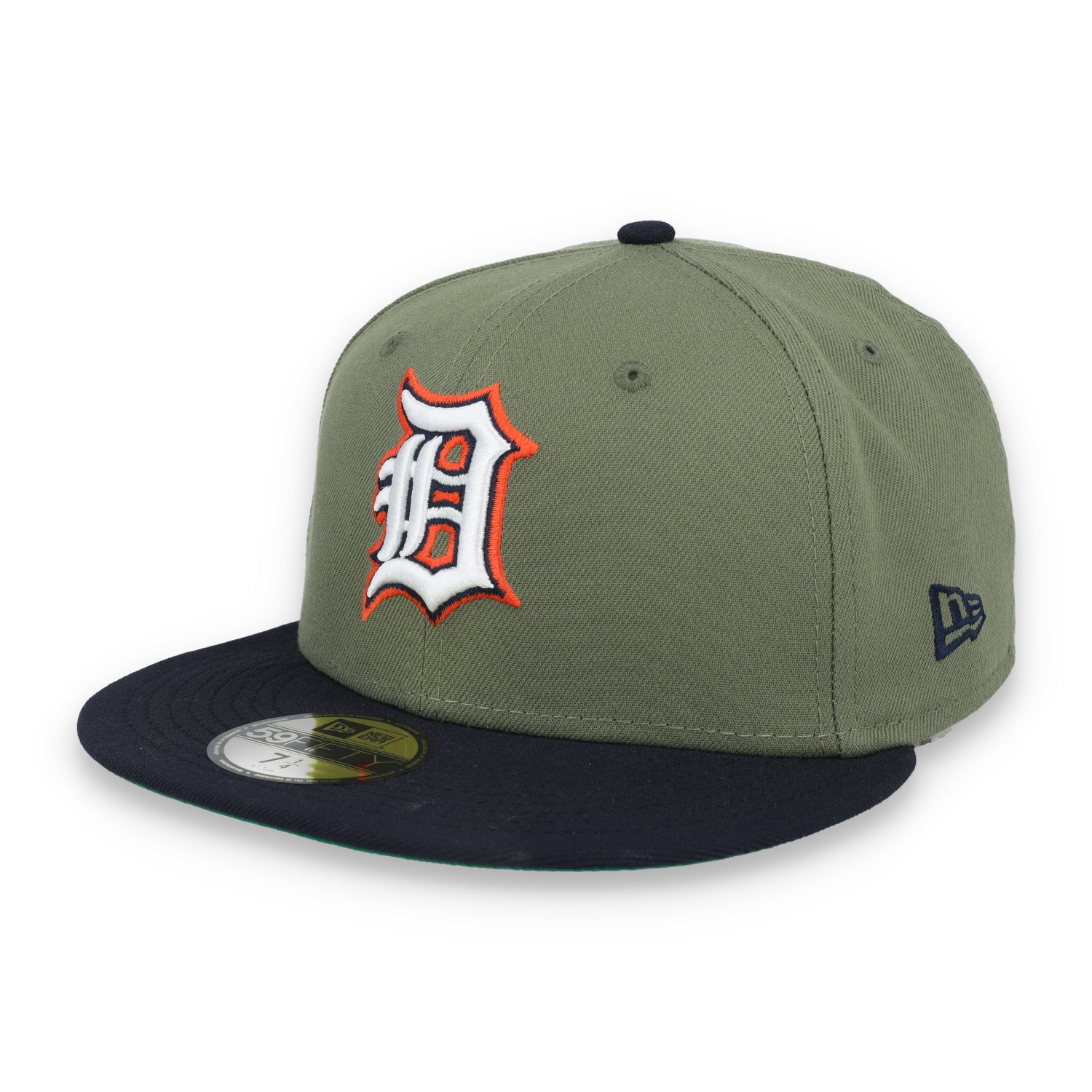 New Era Detroit Tigers 2000 All Star Game Patch 59FIFTY Fitted Hat-Olive Green