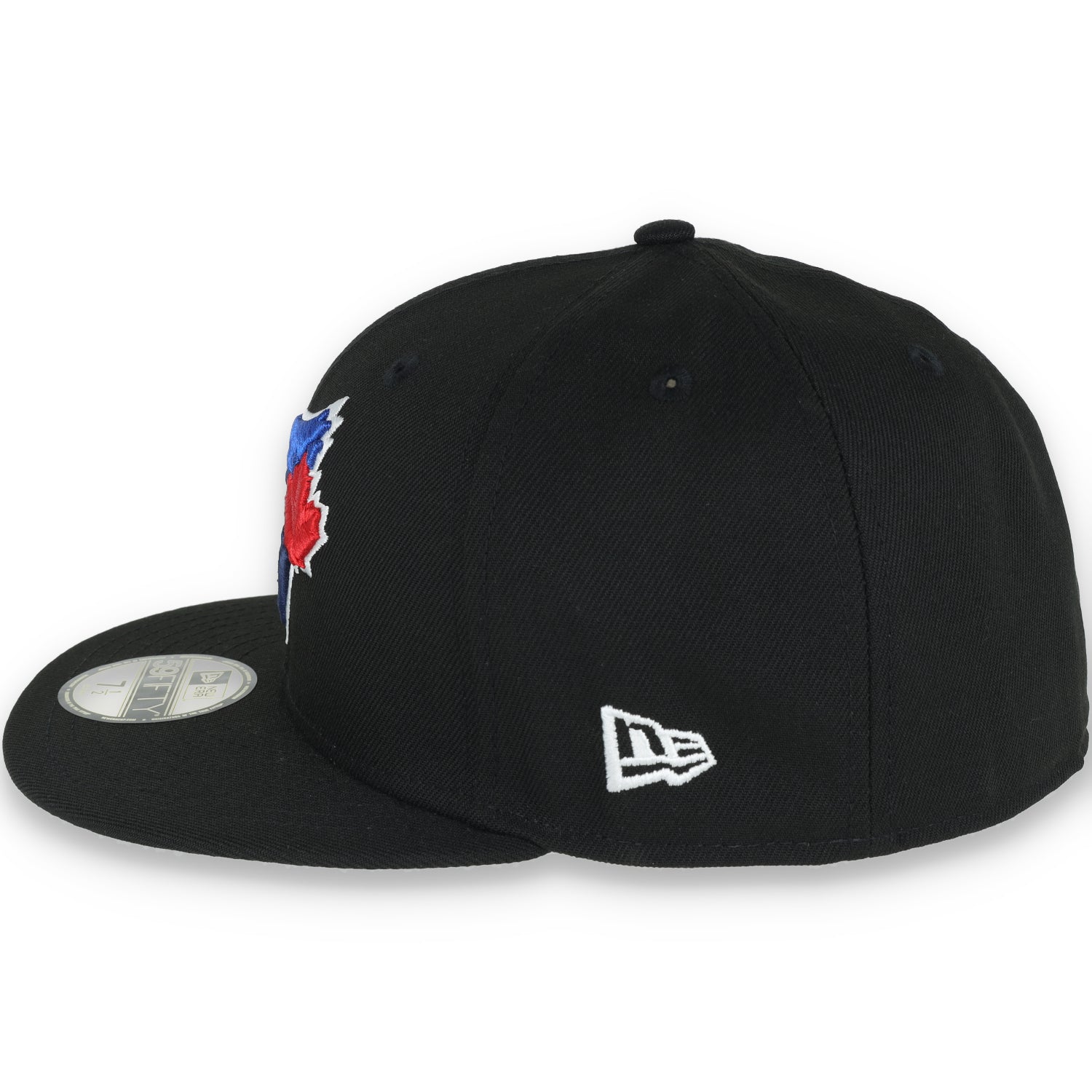 New Era Toronto Blue Jays 40th Anniversary Metallic Logo Side Patch 59fifty Fitted Hat-Black