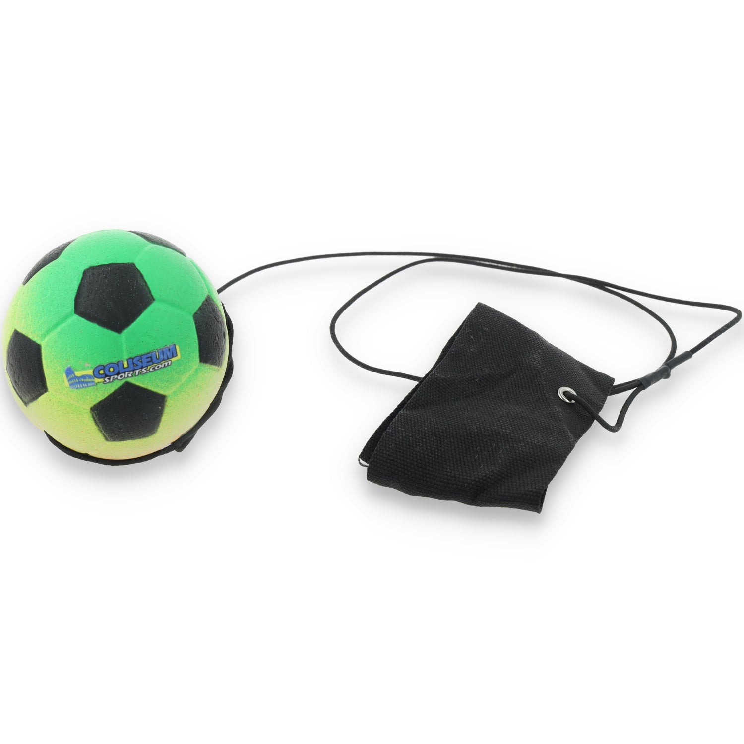 Return Rubber Soccer Ball on Nylon String with Wrist Band - Rainbow