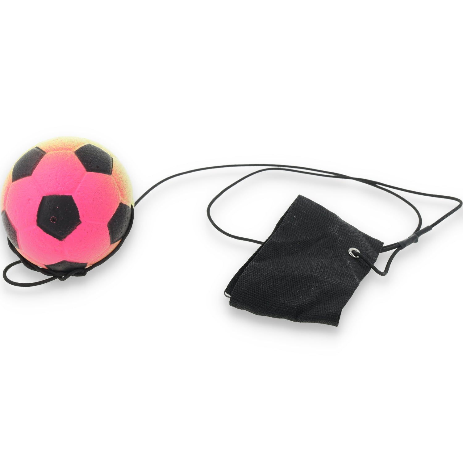 Return Rubber Soccer Ball on Nylon String with Wrist Band - Rainbow