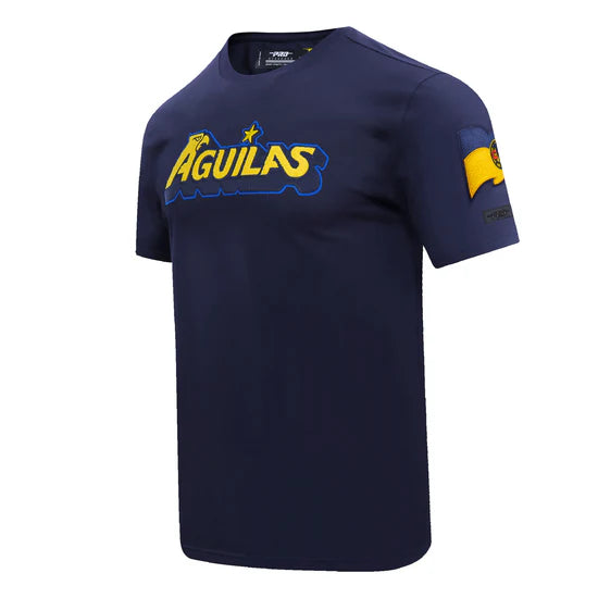 PRO STANDARD LIGA MX CLUB AMERICA STADIUM MEN'S WORDMARK TEE-Navy