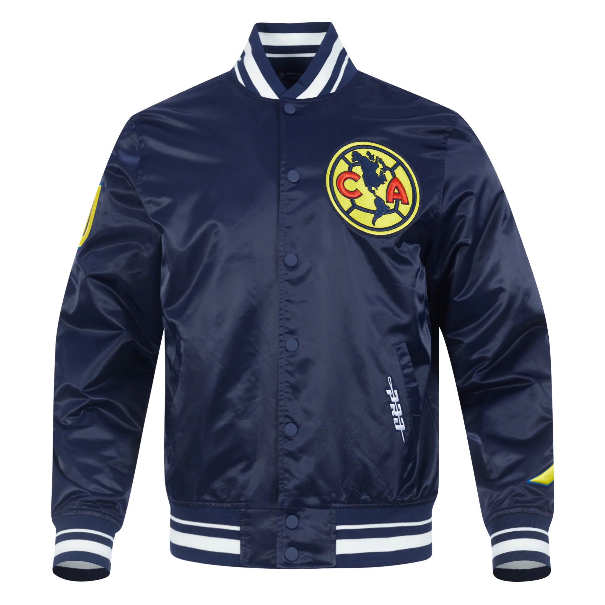 Pro Standard Club America Stadium Men's Rib Satin Jacket-Navy