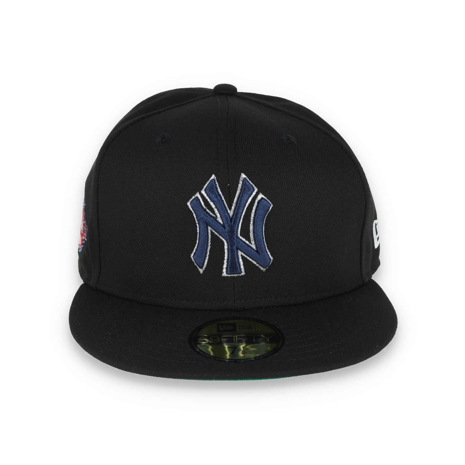 New Era New York Yankees 100th Anniversary Metallic Logo Side Patch 59fifty Fitted-Black