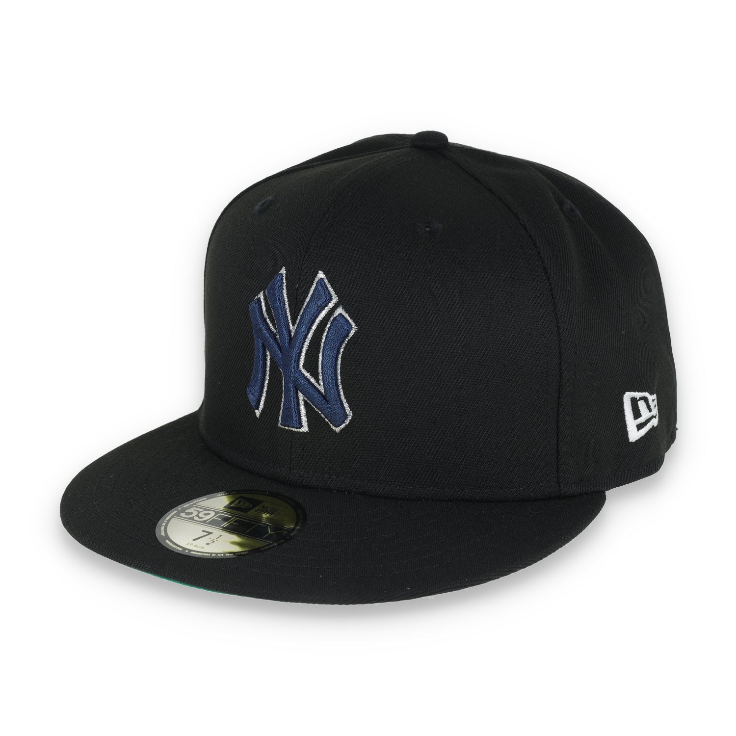 New Era New York Yankees 100th Anniversary Metallic Logo Side Patch 59fifty Fitted-Black