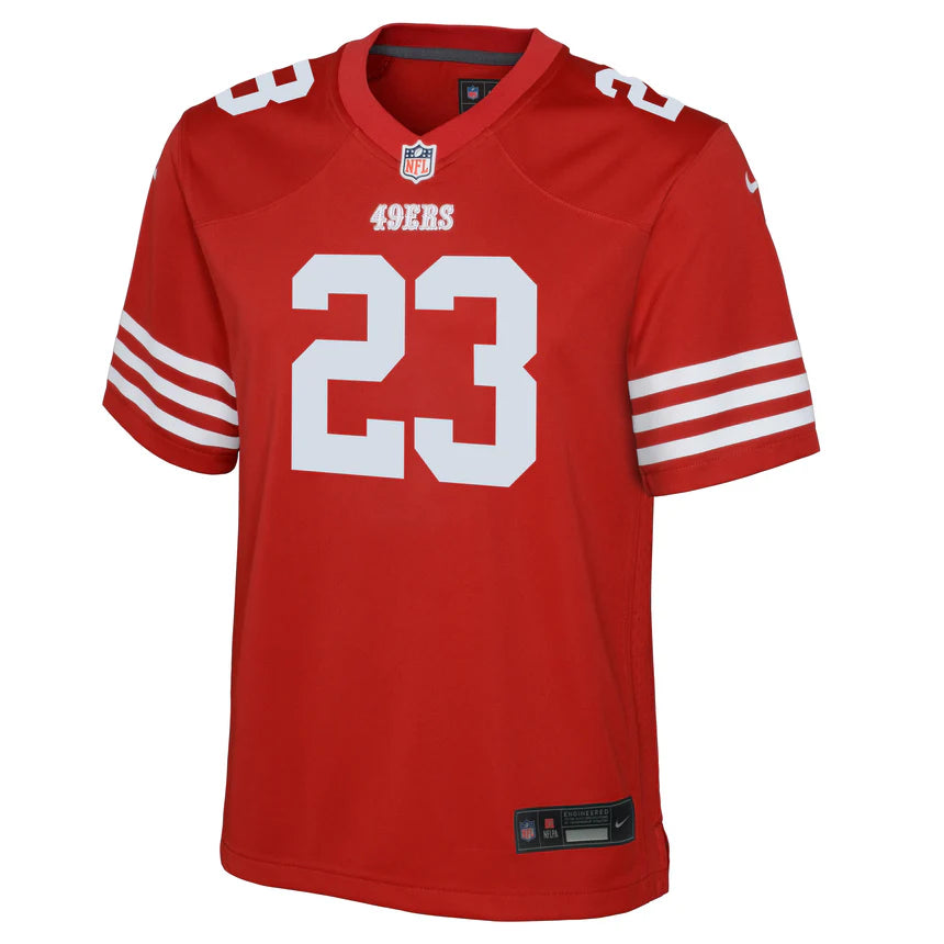 Nike Youth San Francisco 49ers Christian McCaffrey Game Jersey - Scarlet