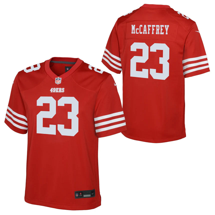 Nike Youth San Francisco 49ers Christian McCaffrey Game Jersey - Scarlet