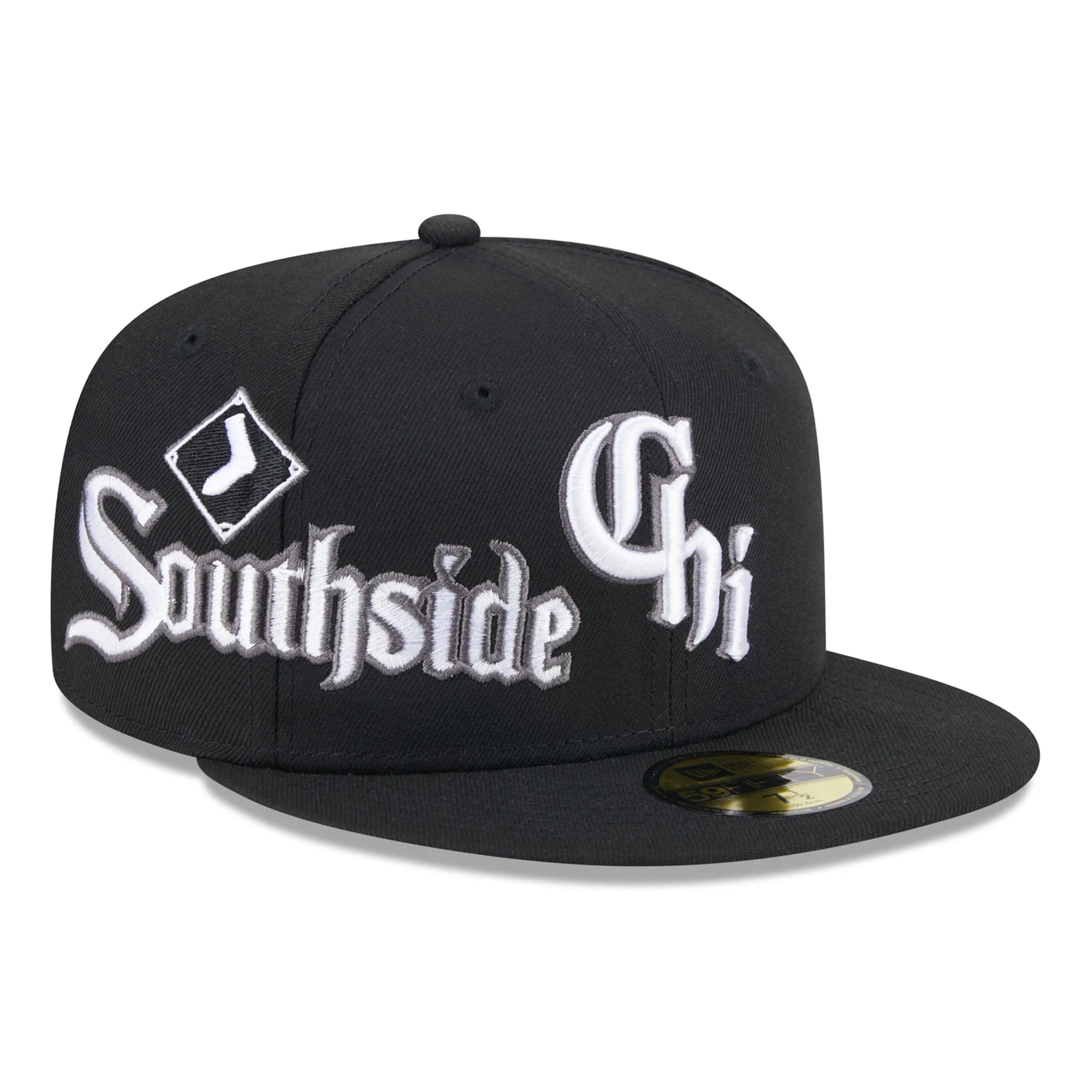 New Era Chicago White Sox City Connect Icon 59FIFTY Fitted Hat-Black