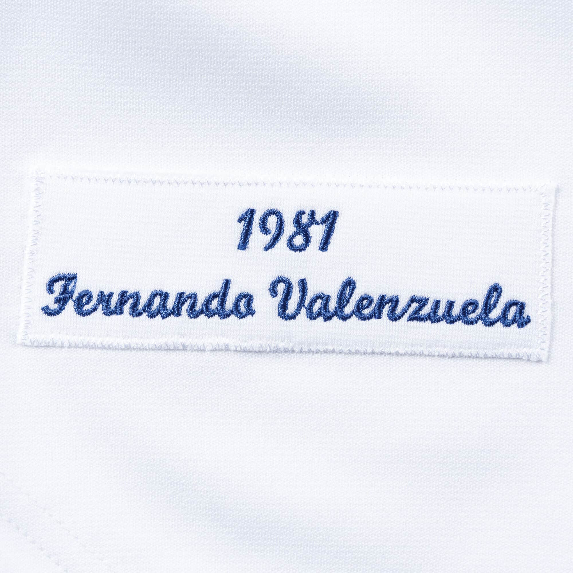 Mitchell & Ness Los Angeles Dodgers Fernando Valenzuela #34 Home Authentic Jersey