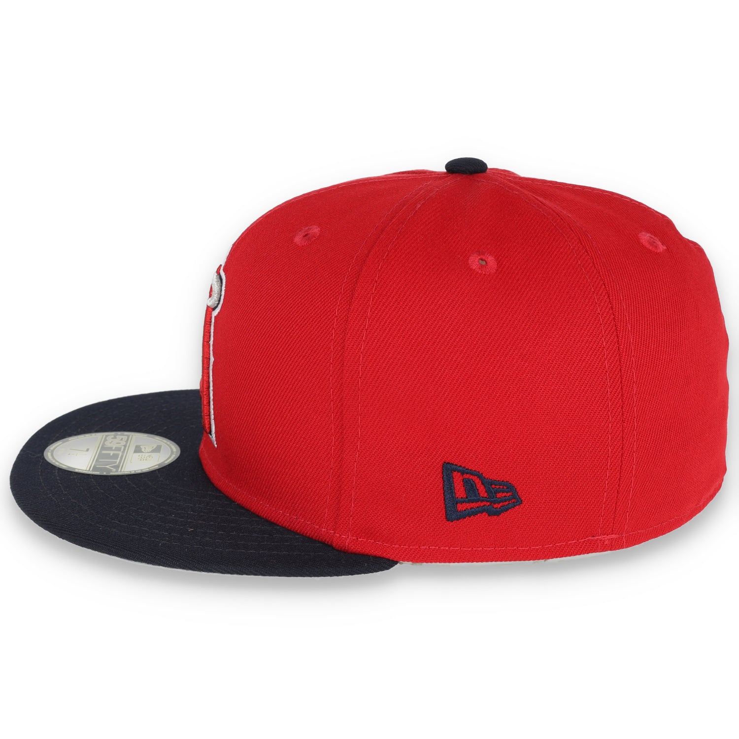 New Era Los Angeles Angels AL West 59Fifty Fitted Hat-Black/Red