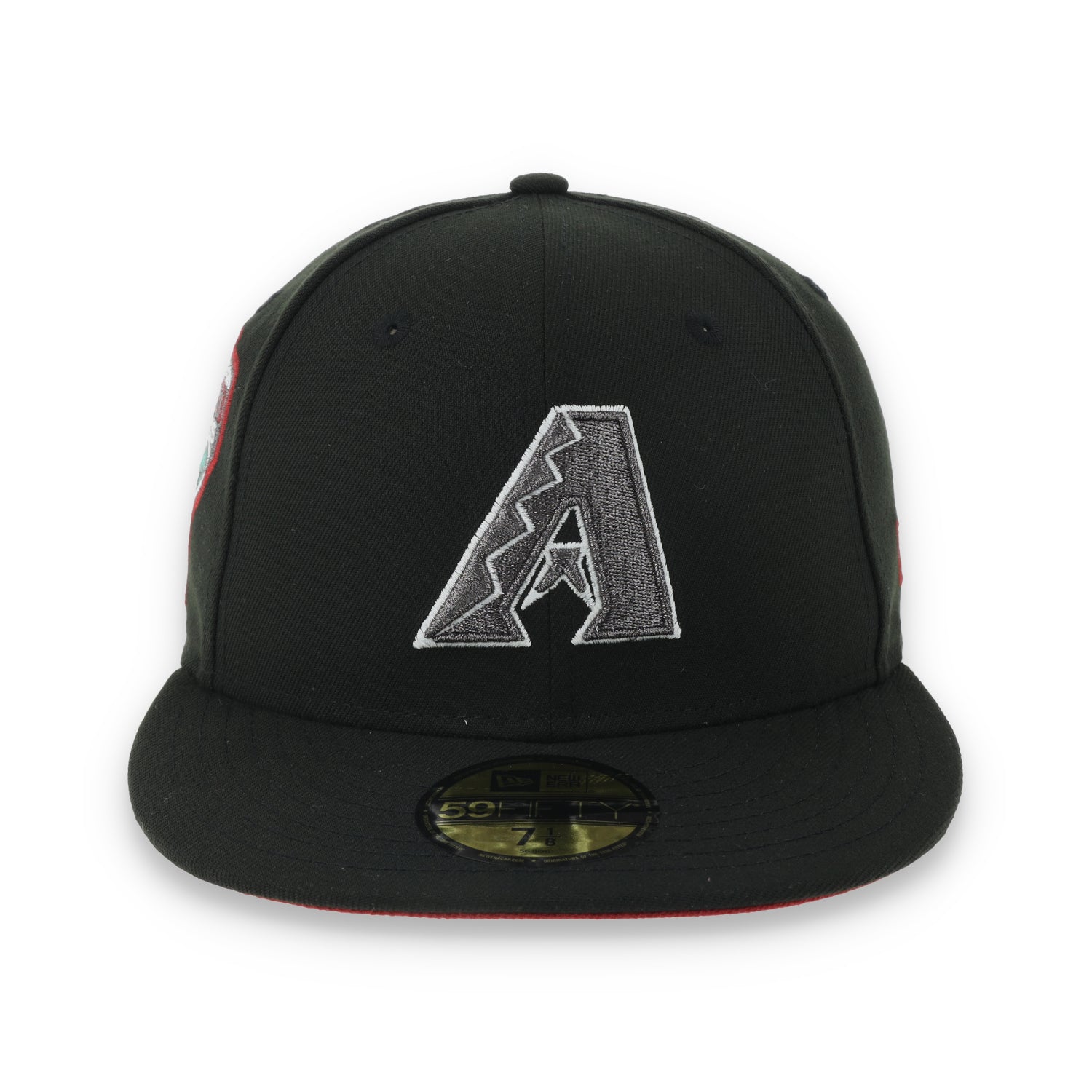 New Era Arizona Diamondback 1998 Inaugural Season Side Patch 59FIFTY Fitted Hat-Metallic Grey/Black