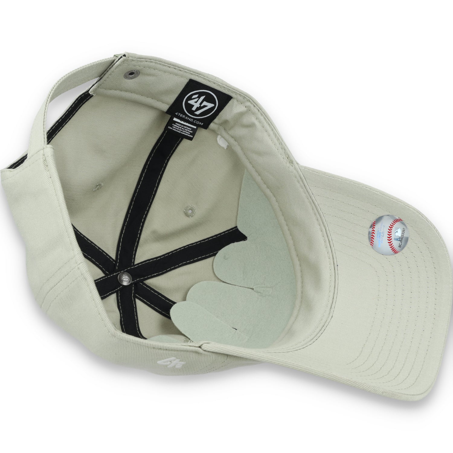 '47 Brand San Francisco Giants Foundation Clean Up Adjustable Hat- System Grey