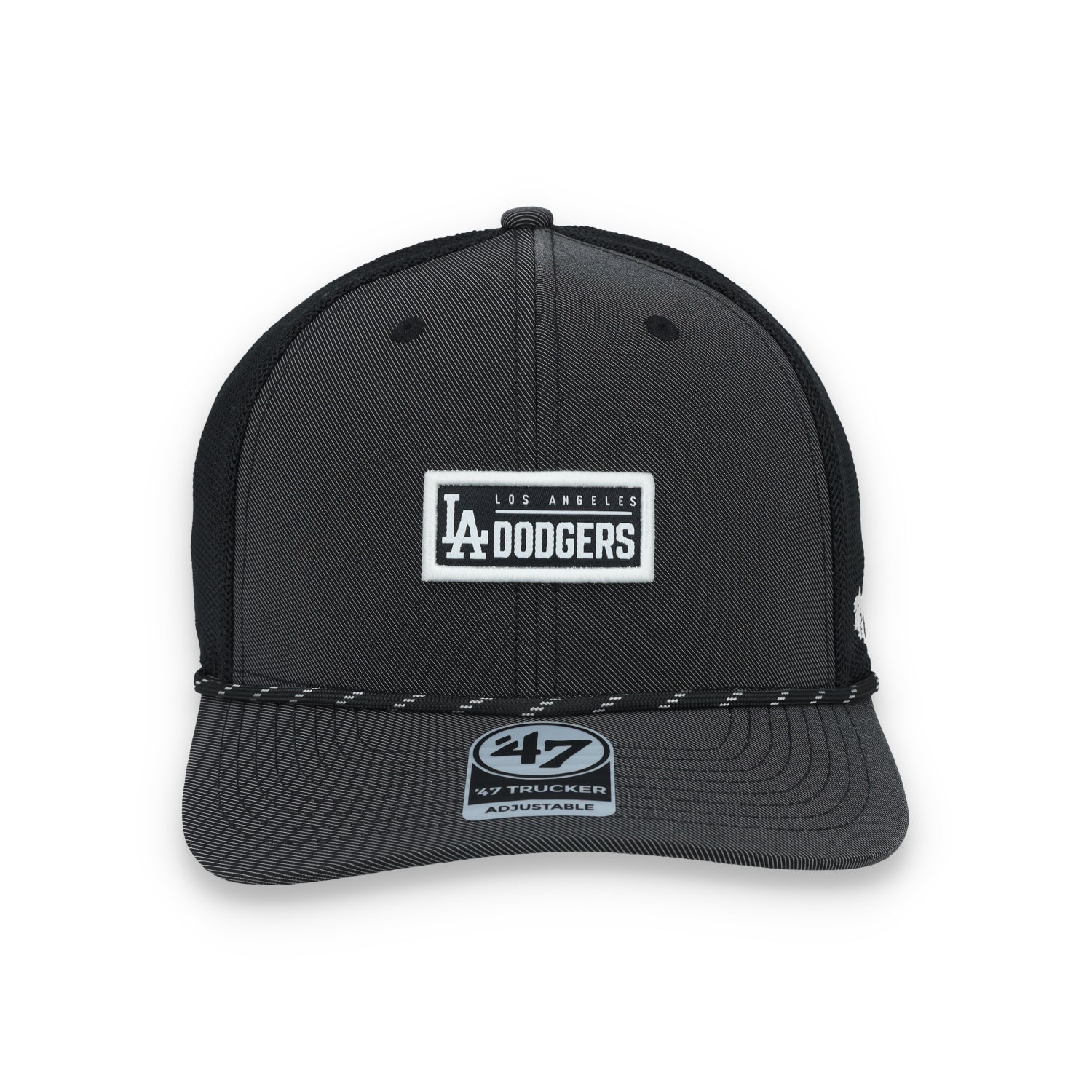 '47 Brand Los Angeles Dodgers Rumble Rope Trucker Adjustable Snapback Hat