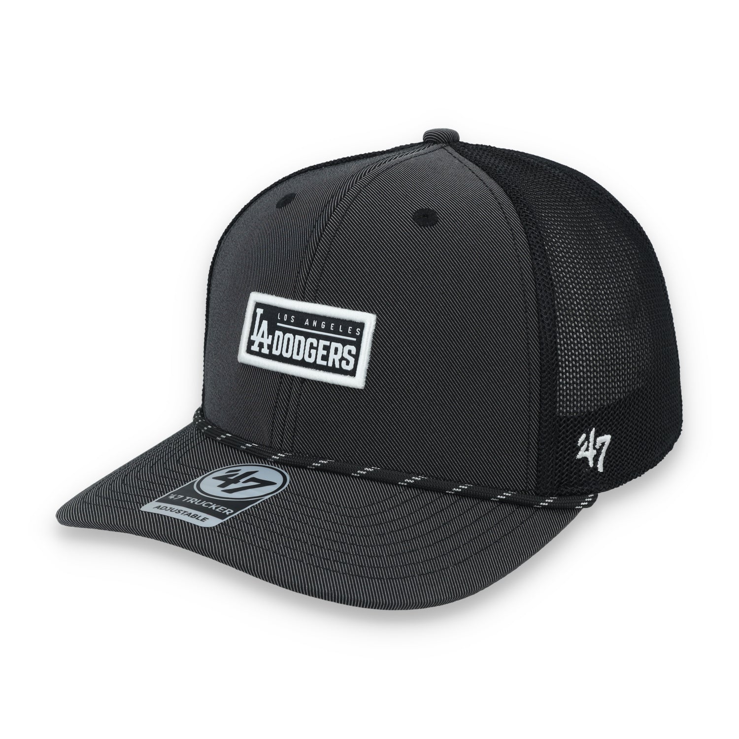 '47 Brand Los Angeles Dodgers Rumble Rope Trucker Adjustable Snapback Hat