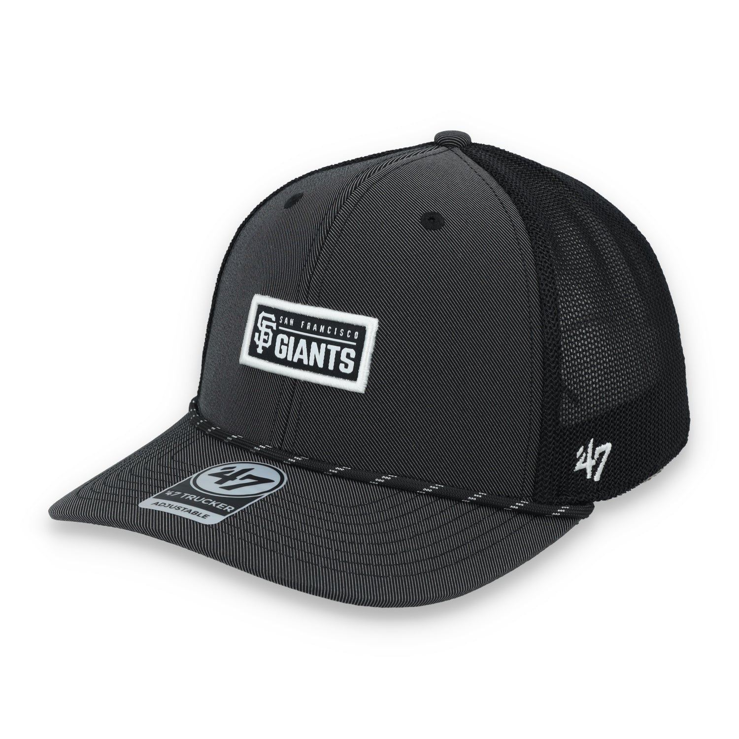 '47 Brand San Francisco Giants Rumble Rope Trucker Adjustable Snapback Hat
