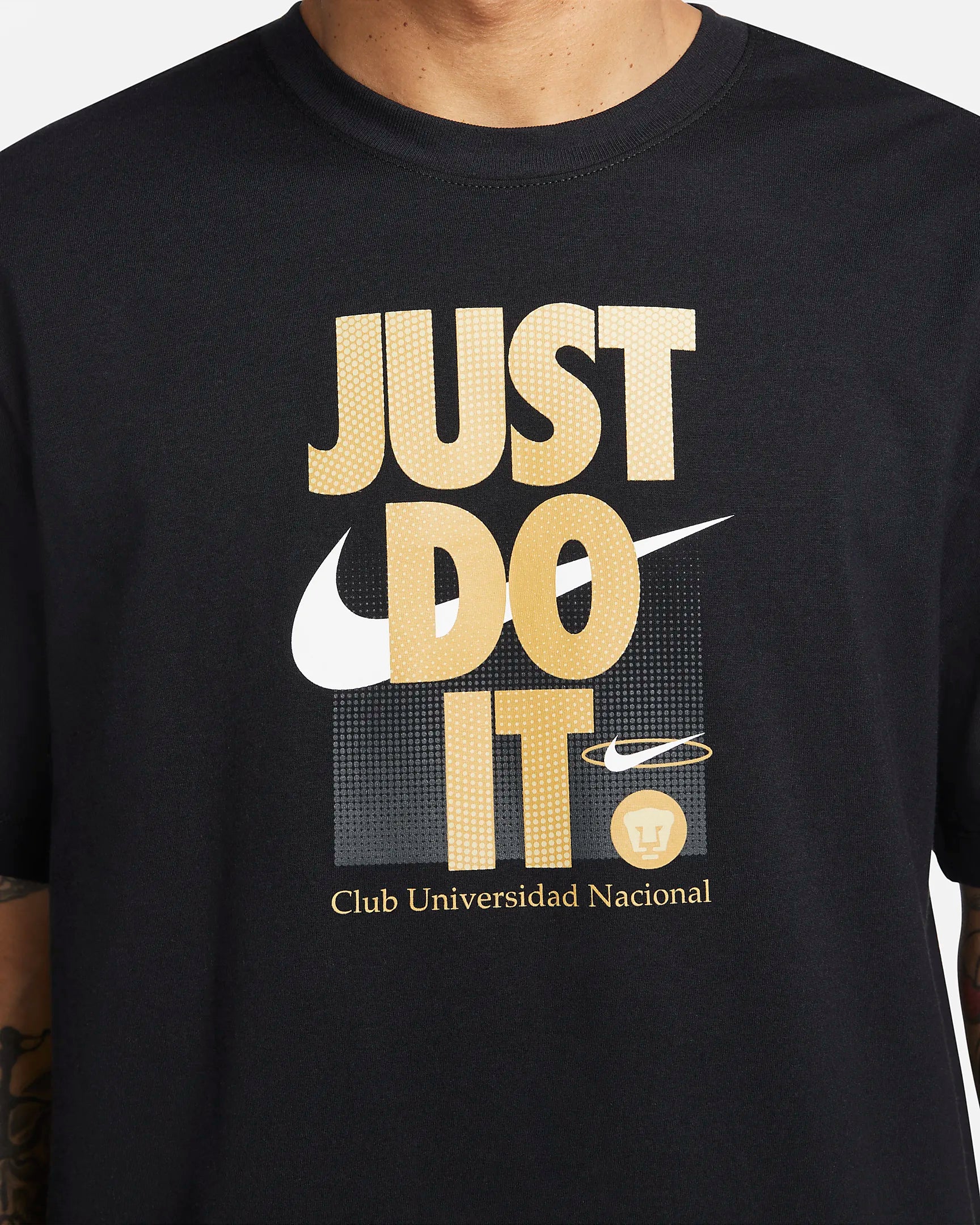 Nike PUMAS UNAM Just Do It T-Shirt- Black