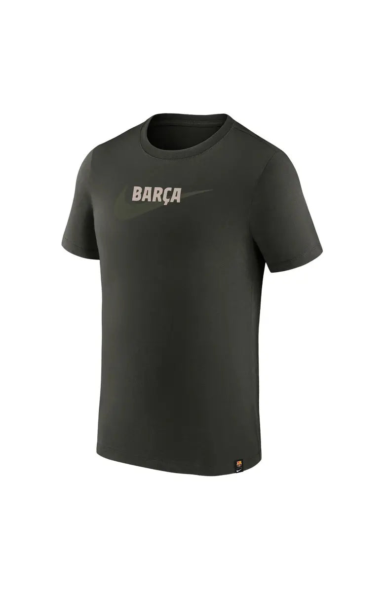 Nike Men's Swoosh FC Barcelona Soccer T-Shirt-SEQUOIA