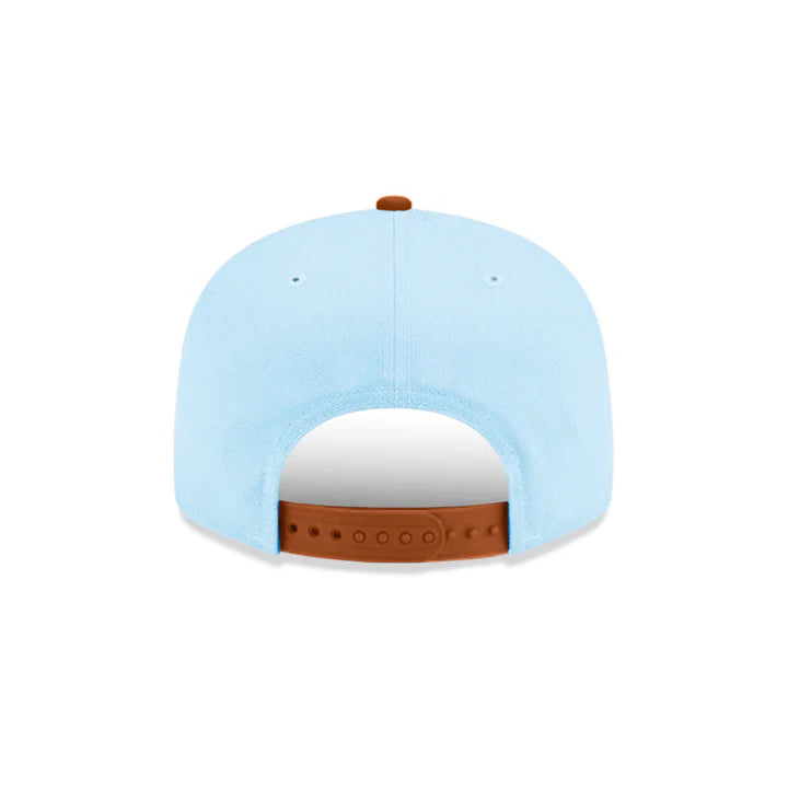 New Era  Los Angeles Dodgers 2-Tone Color Pack 9FIFTY Snapback Hat -Light Blue/Rust Orange