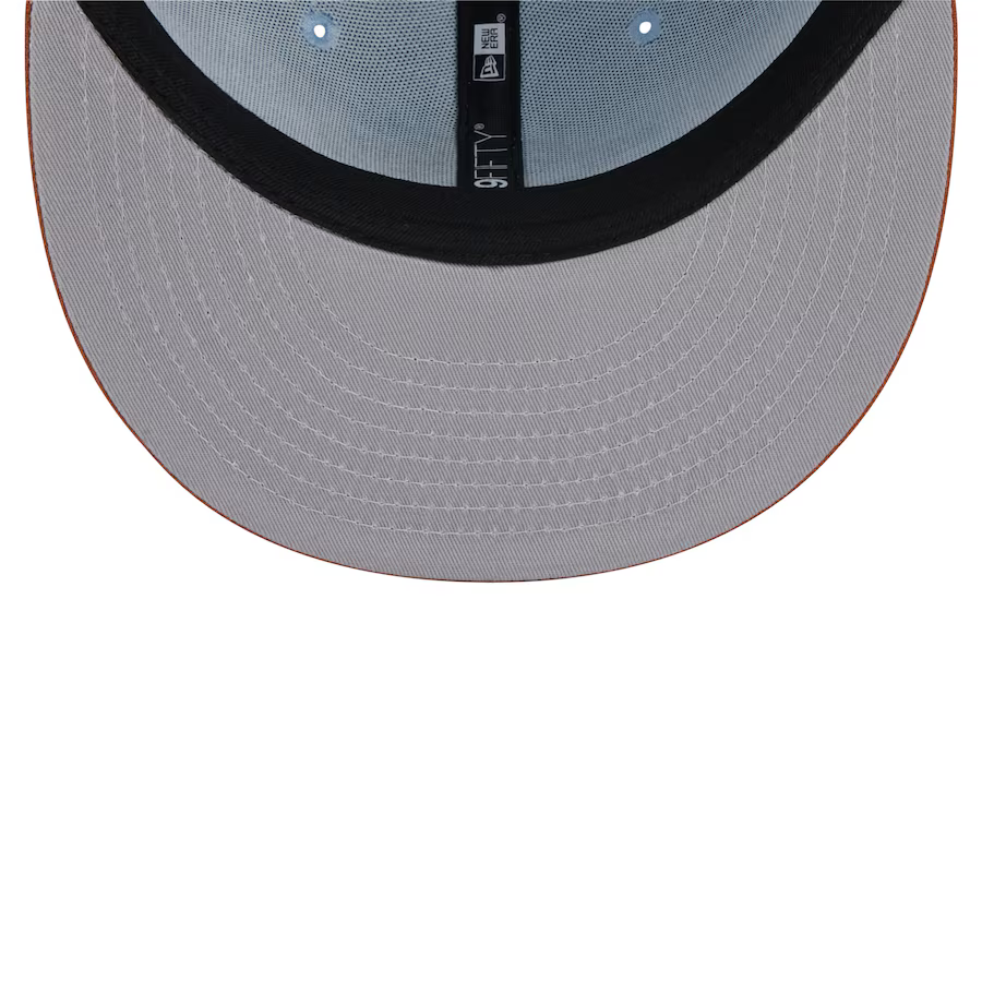 New Era San Francisco 49ers 2-Tone Color Pack 9FIFTY Snapback Hat -Light Blue/Rust