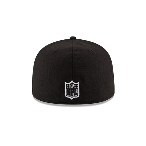 New Era Las Vegas Raiders XVII Super Bowl Side Patch 59FIFTY Fitted Black & White Hat