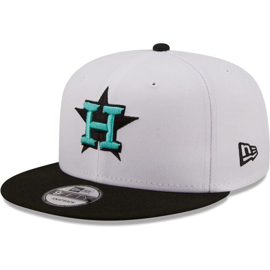 New Era Houston Astros Spring Color Pack Two-Tone 9FIFTY Snapback Hat-White/Black