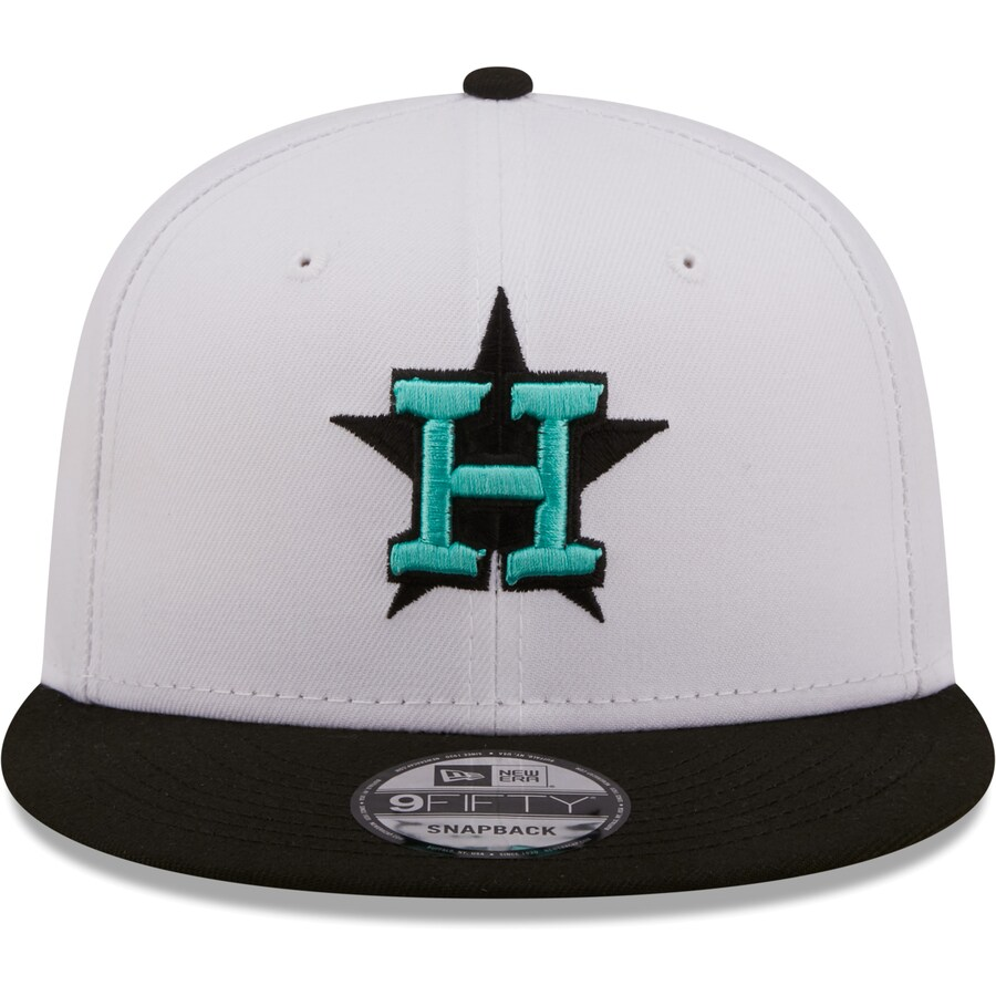 New Era Houston Astros Spring Color Pack Two-Tone 9FIFTY Snapback Hat-White/Black