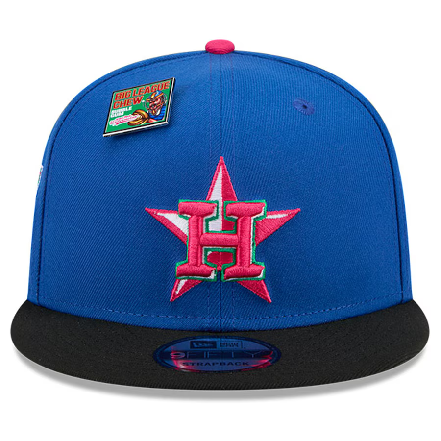 New Era Houston Astros Watermelon Big League Chew Flavor Pack 9FIFTY Snapback Hat