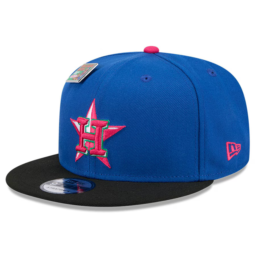 New Era Houston Astros Watermelon Big League Chew Flavor Pack 9FIFTY Snapback Hat