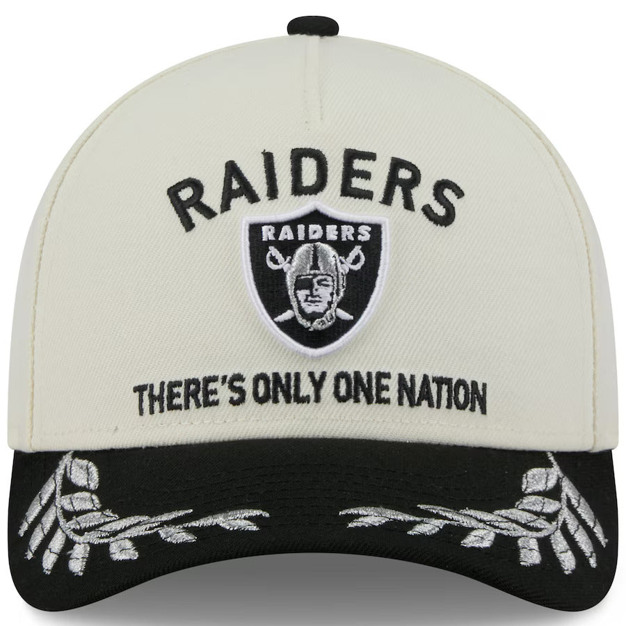 New Era Las Vegas Raiders 2025 NFL Draft 9FORTY M-Crown Snap Hat-Beige