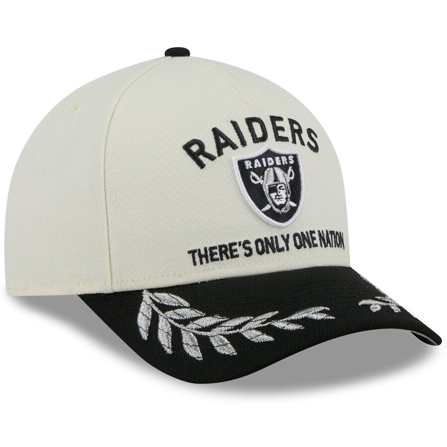 New Era Las Vegas Raiders 2025 NFL Draft 9FORTY M-Crown Snap Hat-Beige