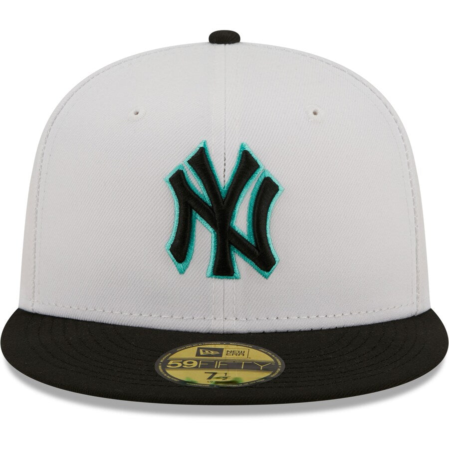 New Era New York Yankees 2-Tone Color Pack 59FIFTY Fitted Hat-White/Black