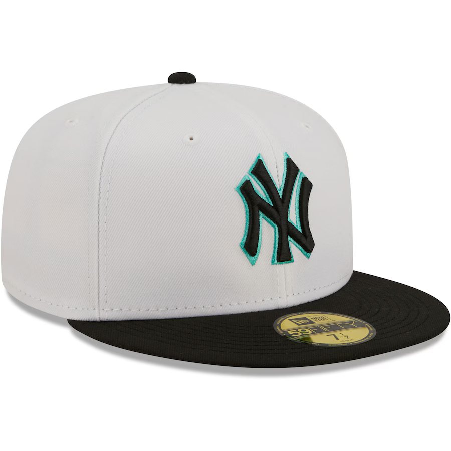 New Era New York Yankees 2-Tone Color Pack 59FIFTY Fitted Hat-White/Black