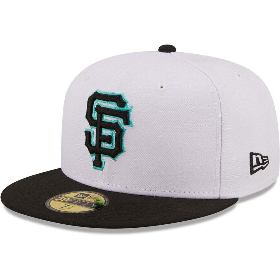 New Era San Francisco Giants 2-Tone Color Pack 59FIFTY Fitted Hat-White/Black