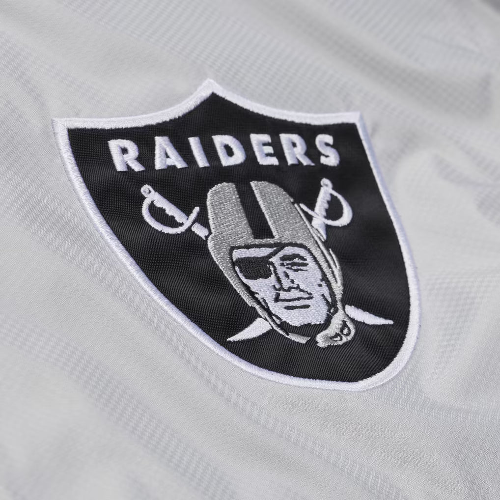 Mitchell & Ness Las Vegas Raiders Triple Check Premium Quarter-Zip Windbreaker