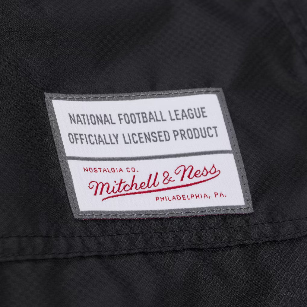 Mitchell & Ness Las Vegas Raiders Triple Check Premium Quarter-Zip Windbreaker