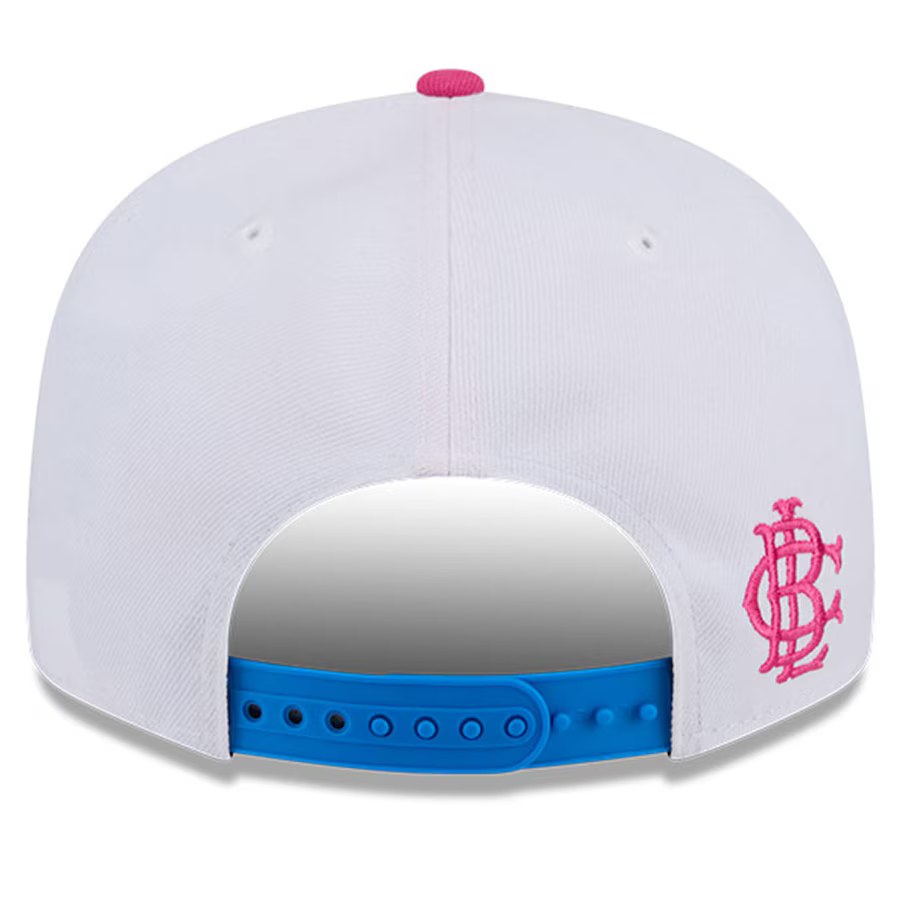 New Era Chicago White Sox Cotton Candy Big League Chew Flavor Pack 9FIFTY Snapback Hat-White/Blue