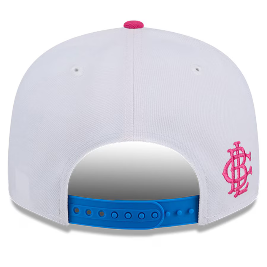 New Era New York Yankees Cotton Candy Big League Chew Flavor Pack 9FIFTY Snapback Hat-White/Blue