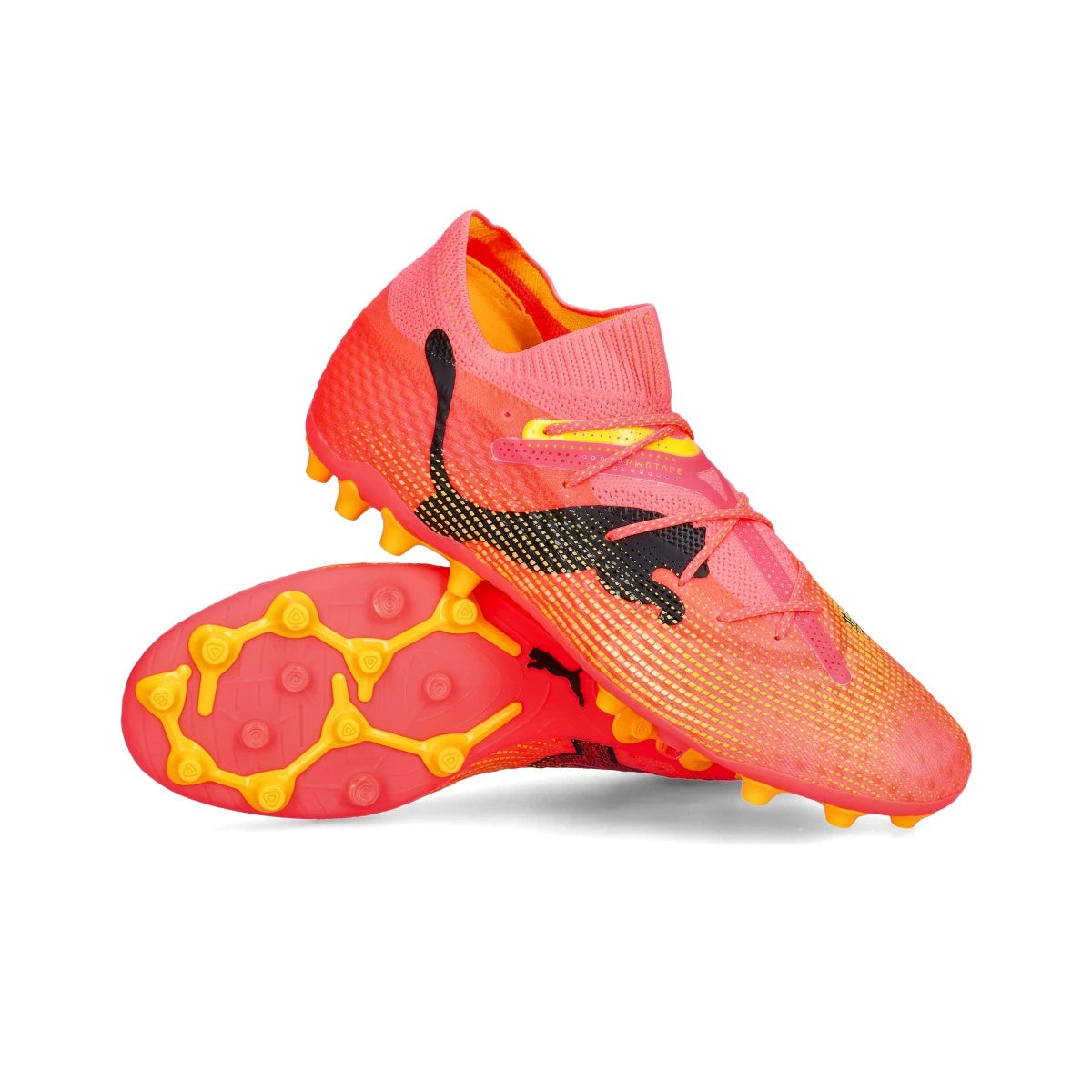 Puma 7 Future Ultimate FG/AG-Sunset Glow/Black/Sun Stream