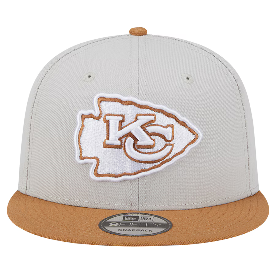 New Era Kansas City Chiefs 2-Tone Color Pack 9FIFTY Snapback Hat -Stone/Brown