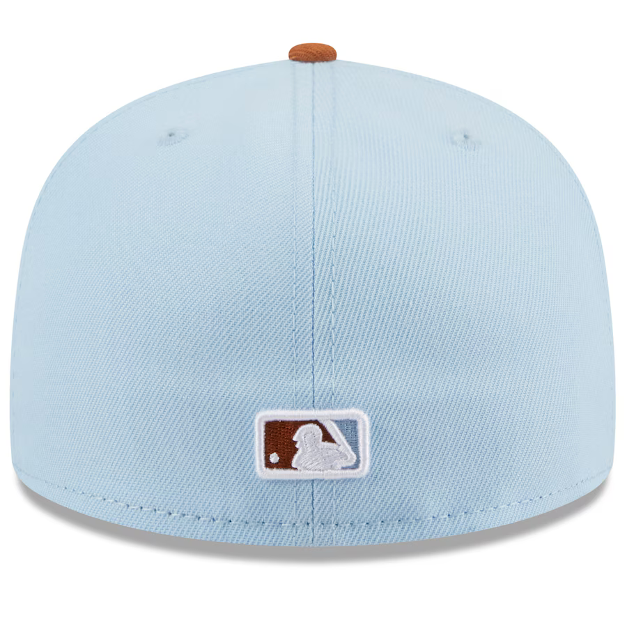 New Era New York Yankees Color Pack 59FIFTY Fitted Hat-Light Blue/Rust Orange