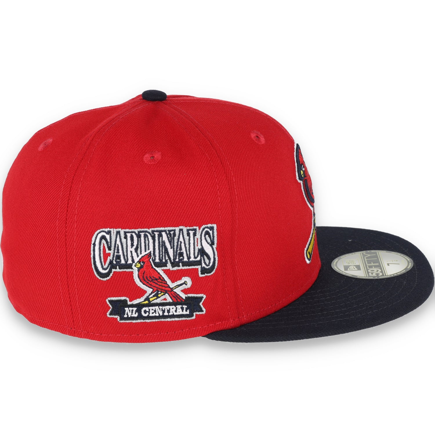 New Era St. Louis Cardinals NL Central 59FIFTY Fitted Hat - Red/B lack