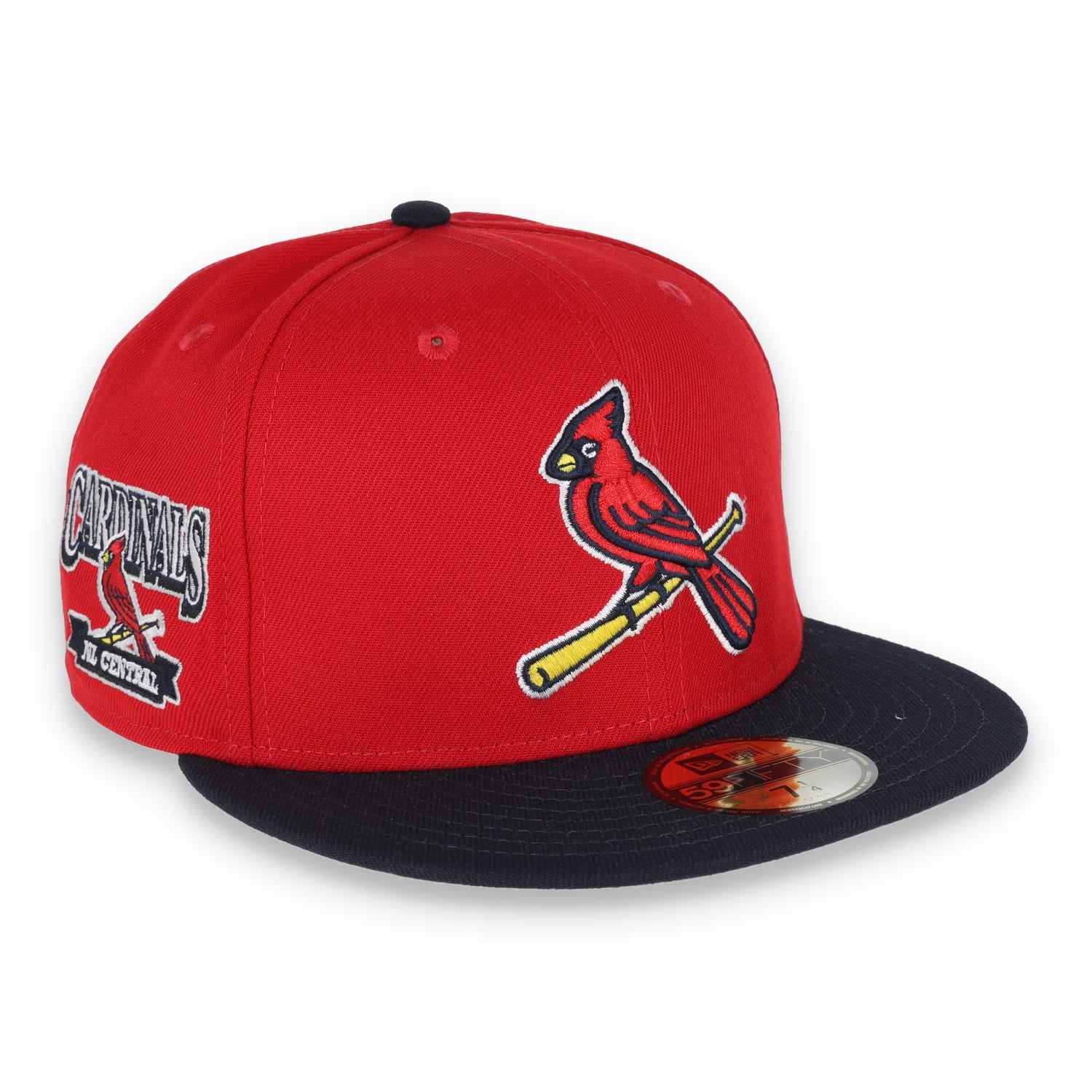 New Era St. Louis Cardinals NL Central 59FIFTY Fitted Hat - Red/B lack