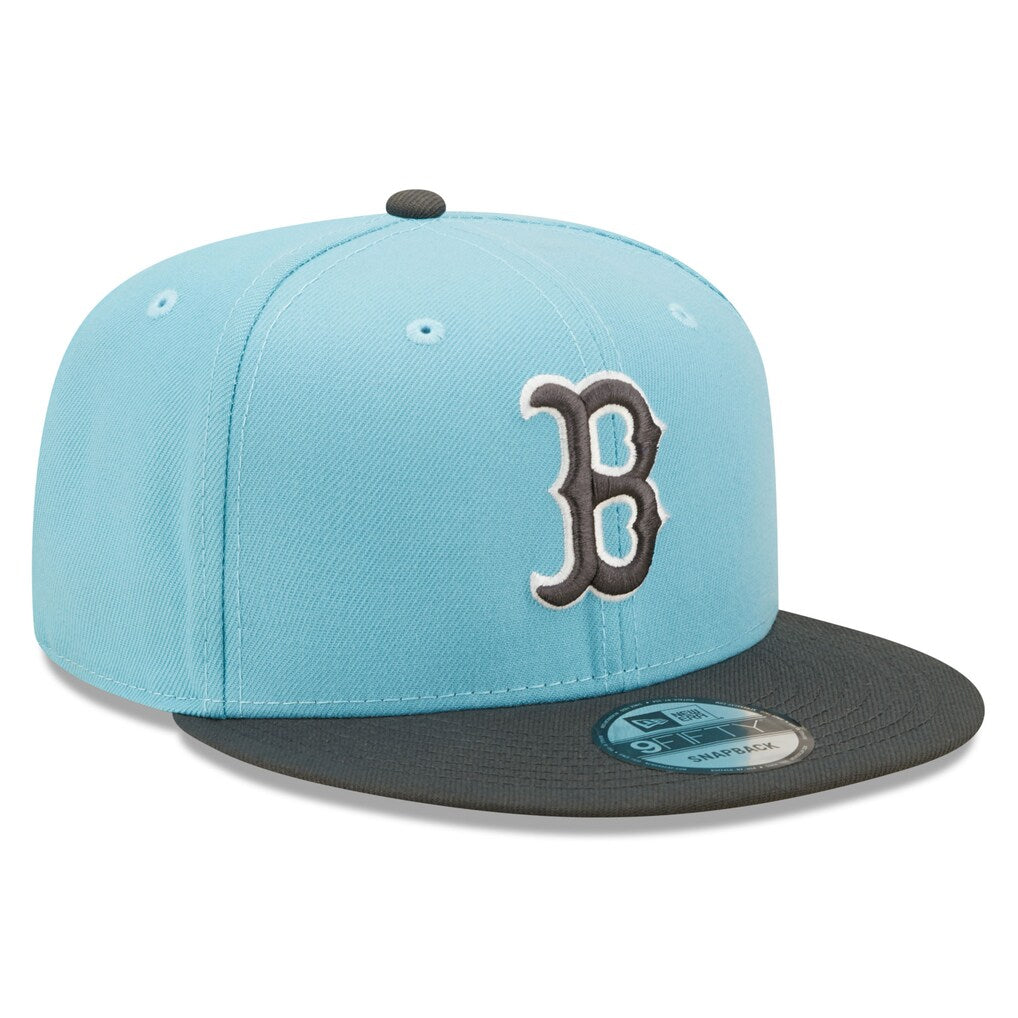 New Era Boston Red Sox 2-Tone Color Pack 9FIFTY Snapback Hat-Light Blue/Charcoal