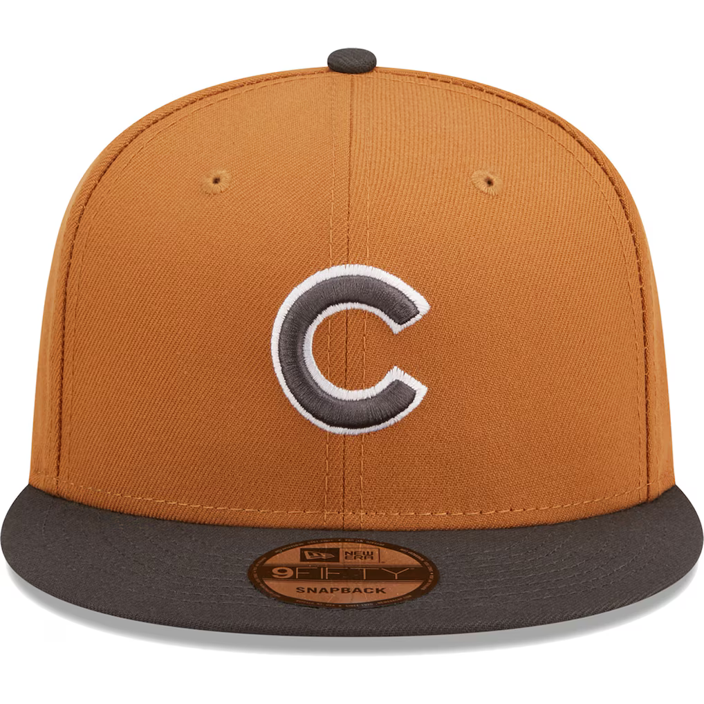 New Era Chicago Cubs 2-Tone Color Pack 9FIFTY Snapback Hat-Bronze/Charcoal