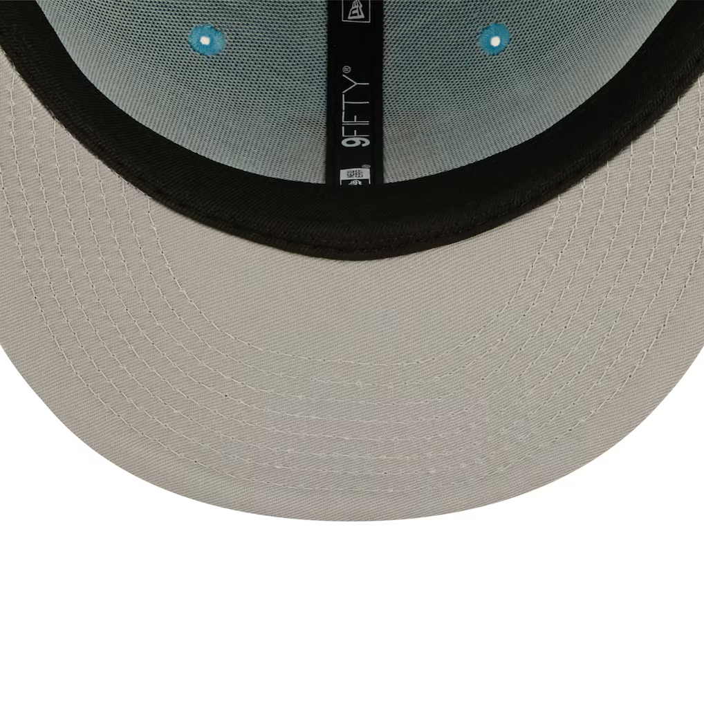 New Era Atlanta Braves 2-Tone Color Pack 9FIFTY Snapback Hat-Light Blue/Charcoal