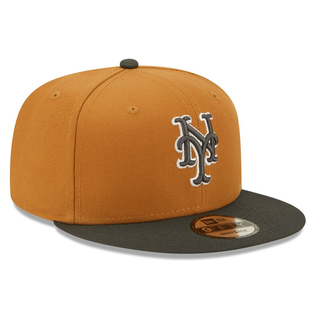 New Era New York Mets 2-Tone Color Pack 9FIFTY Snapback Hat-Bronze/Charcoal