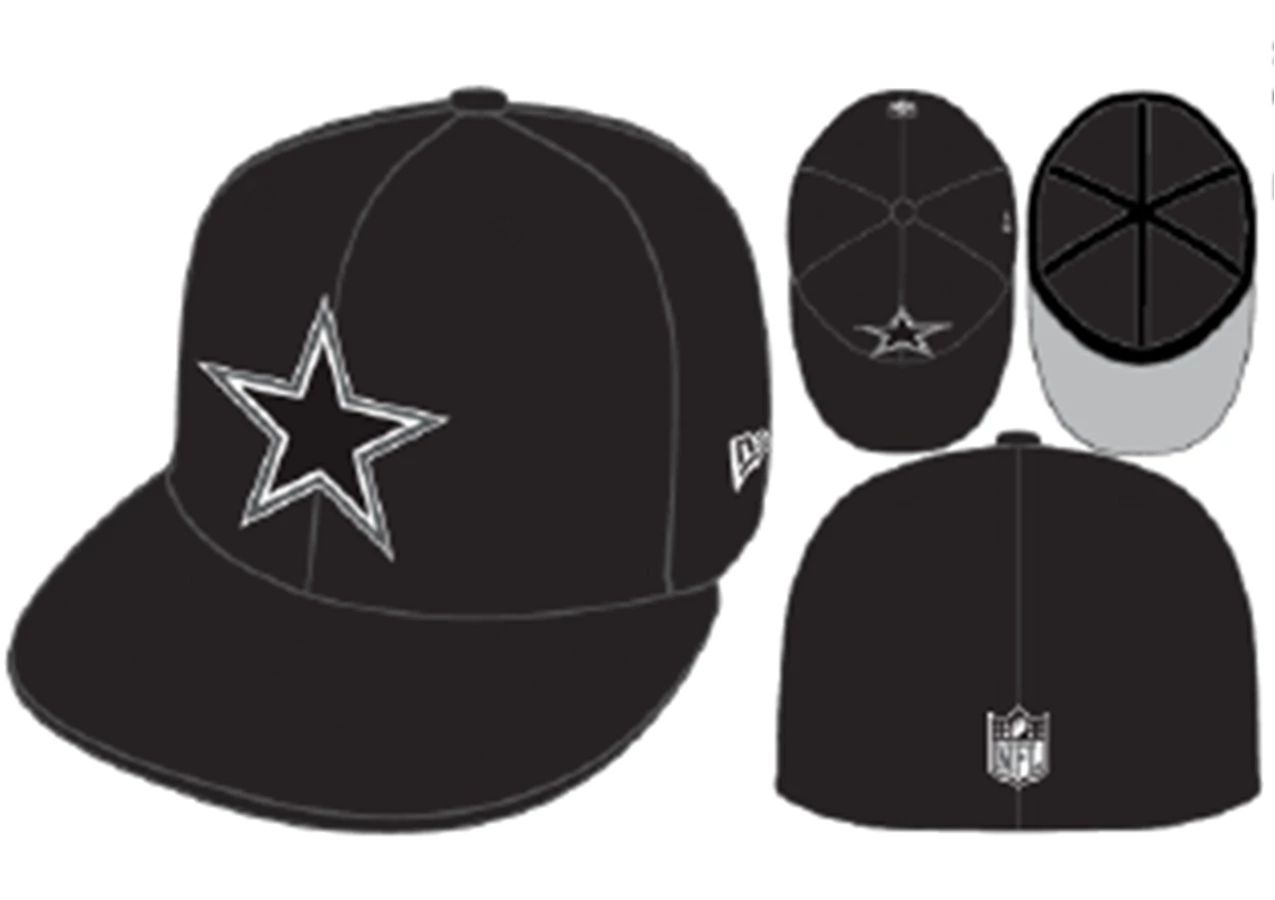 Dallas Cowboys New Era 59FIFTY Fitted Hat - Black