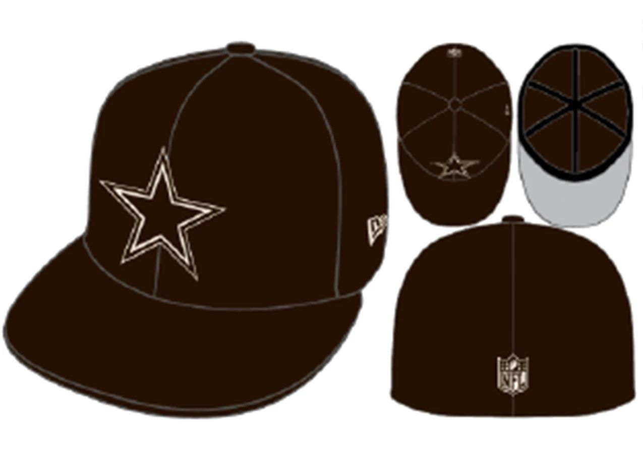 Dallas Cowboys New Era 59FIFTY Fitted Hat - Burnt Wood